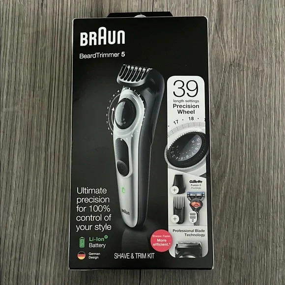 Braun Black and Silver Grooming Tool with 39 Length Settings New In Box - Picture 1 of 5